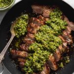 Christmas Flank Steak with Chimichurri Sauce