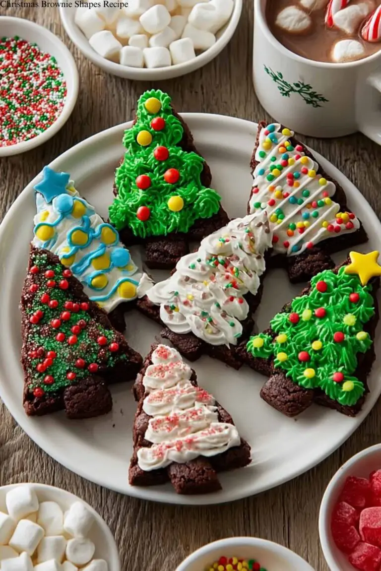 Festive Christmas Brownie Shapes Recipe