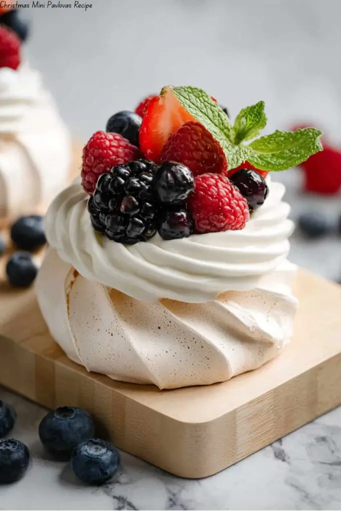 Christmas Mini Pavlovas