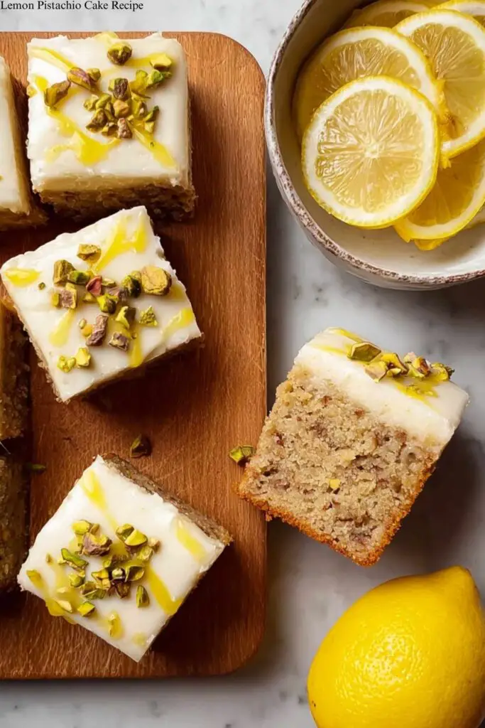 Lemon Pistachio Cake Recipe