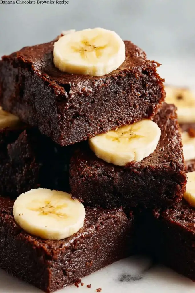 Banana Chocolate Brownies Recipe 4 Banana Chocolate Brownies Recipe