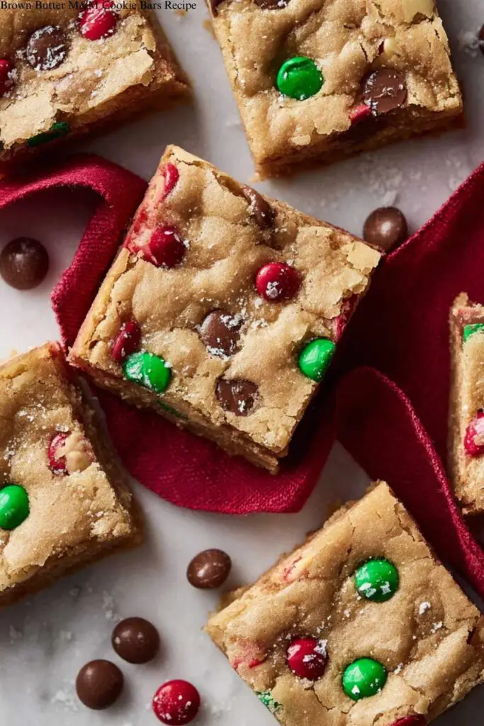 Brown Butter M&M Cookie Bars Recipe 4 Brown Butter M&M Cookie Bars Recipe