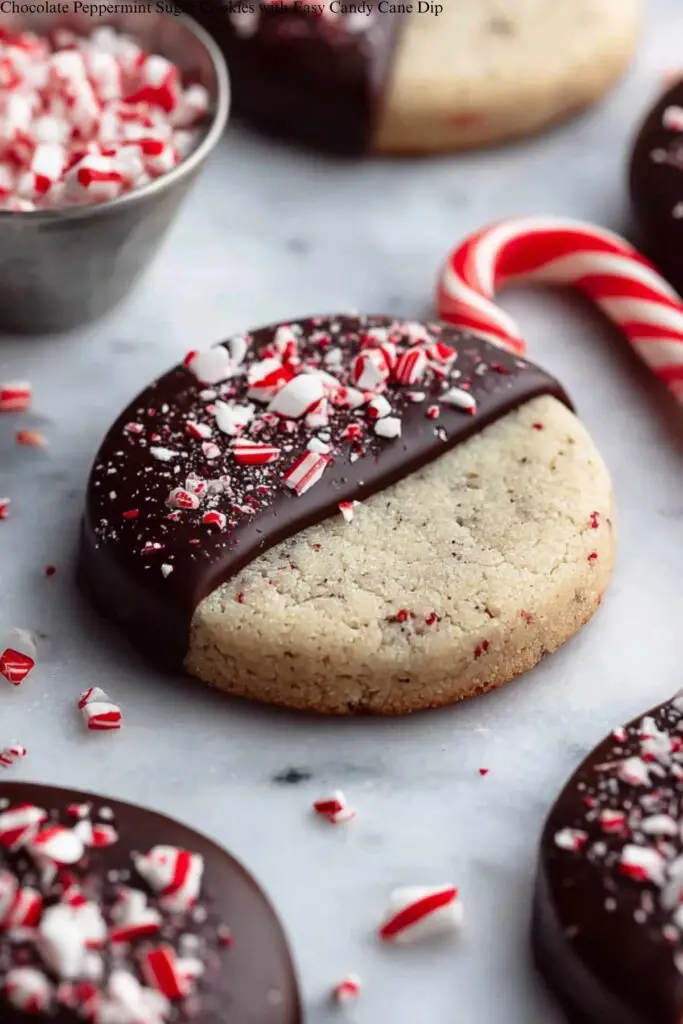 Chocolate Peppermint Sugar Cookies Recipe
