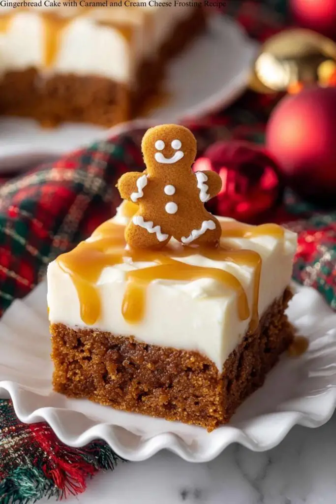 Gingerbread Cake with Caramel and Cream Cheese Frosting Recipe