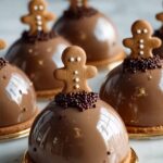 Christmas Gingerbread Latte Mousse Domes Recipe