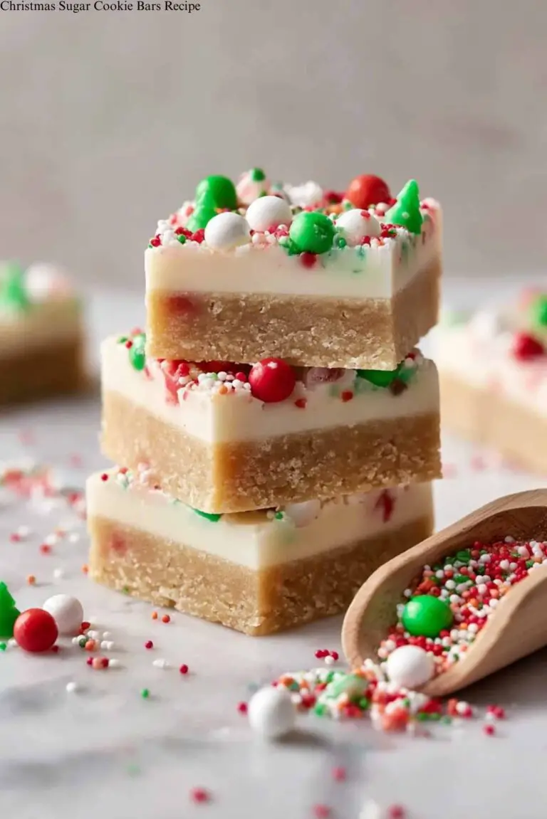 Christmas Sugar Cookie Bars Recipe