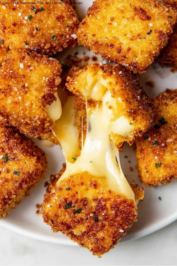Crispy Fried Homemade Mac and Cheese Bites