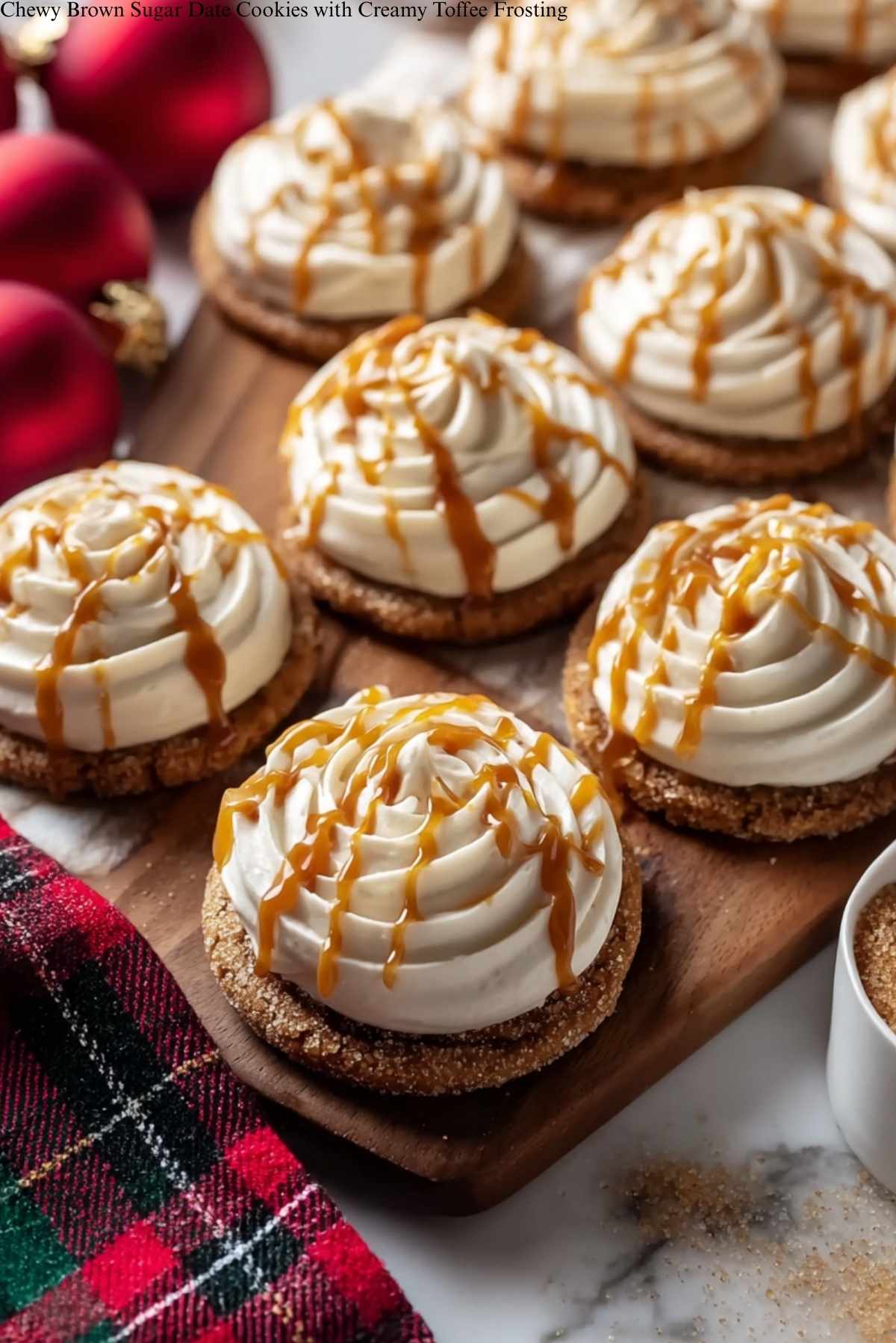 Toffee Date Cookies with Creamy Frosting Recipe