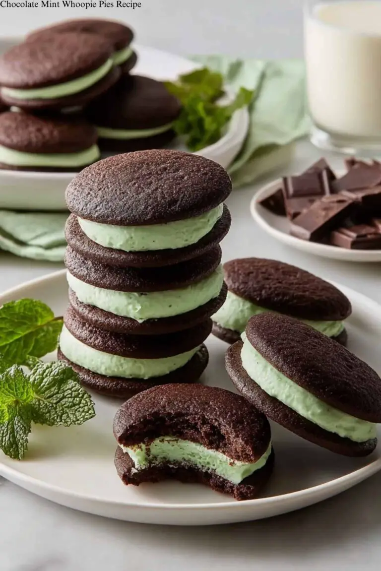 Chocolate Mint Whoopie Pies Recipe