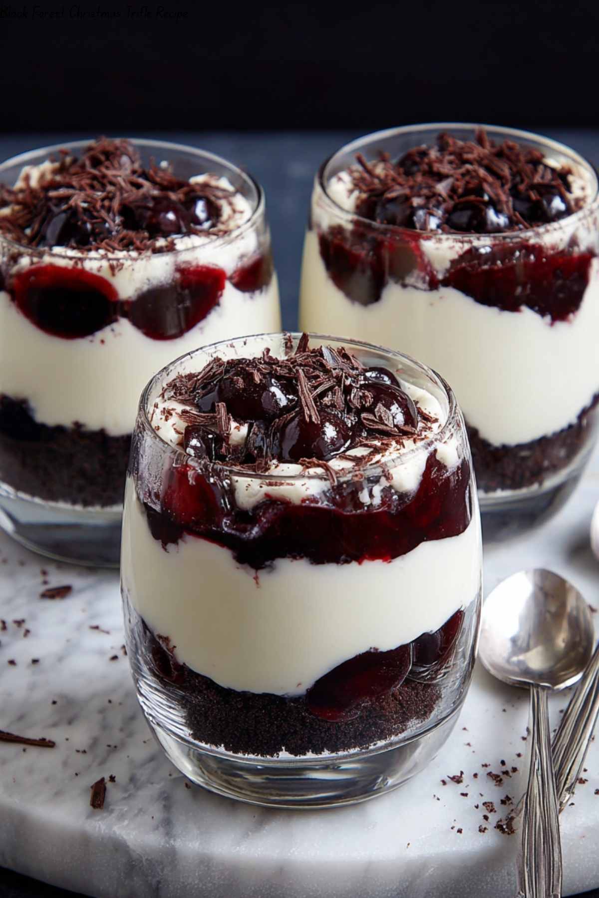 Black Forest Trifle for Christmas