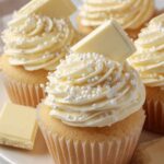 Festive White Chocolate Cupcakes
