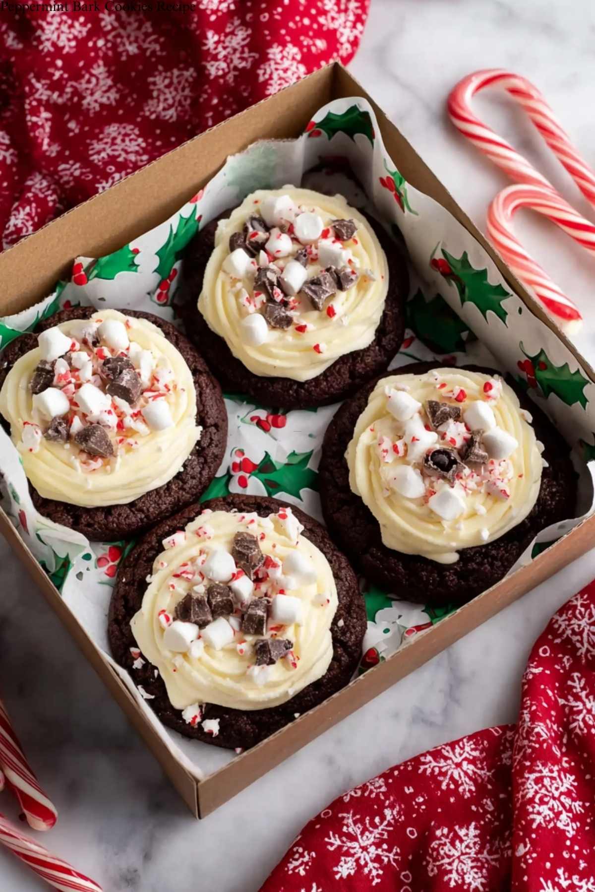 Peppermint Bark Cookies Recipe