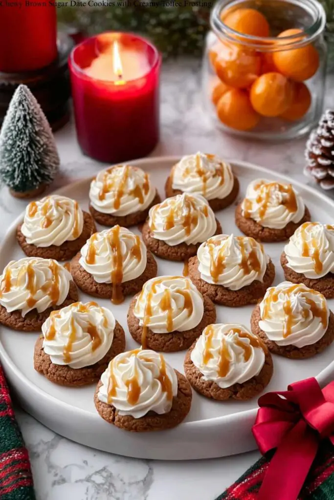 Toffee Date Cookies with Creamy Frosting Recipe