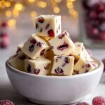 White Chocolate Cranberry Fudge Recipe