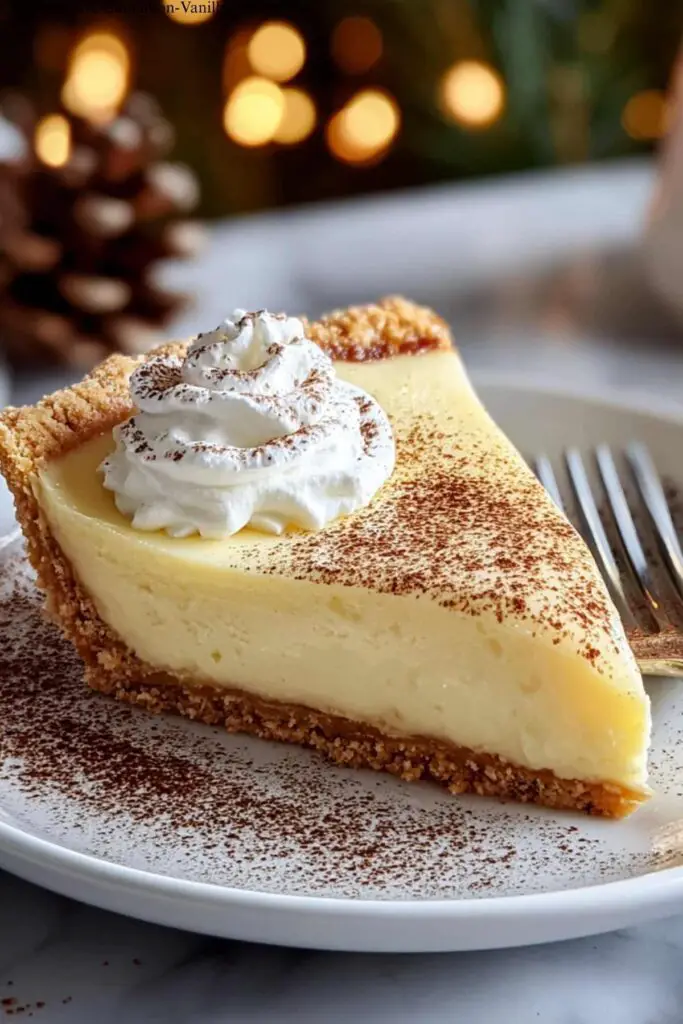 Christmas Eve Cinnamon-Vanilla Custard Pie 4 Christmas Eve Cinnamon-Vanilla Custard Pie