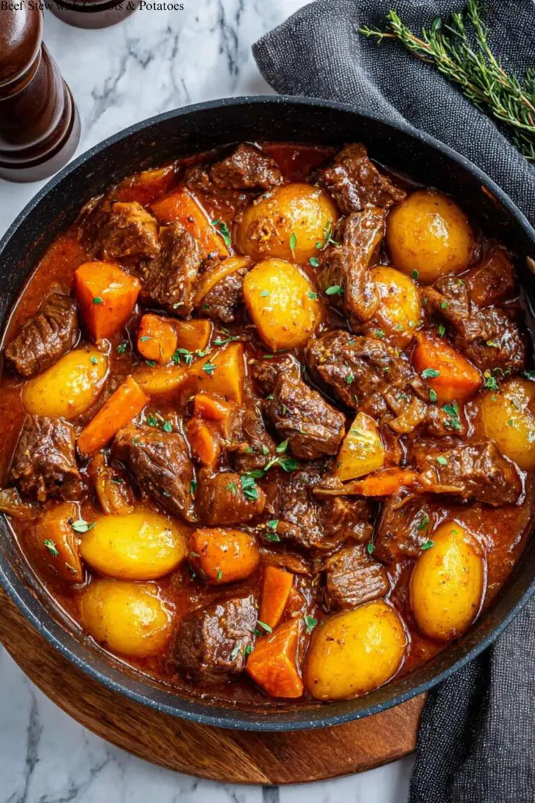 Beef Stew with Carrots & Potatoes