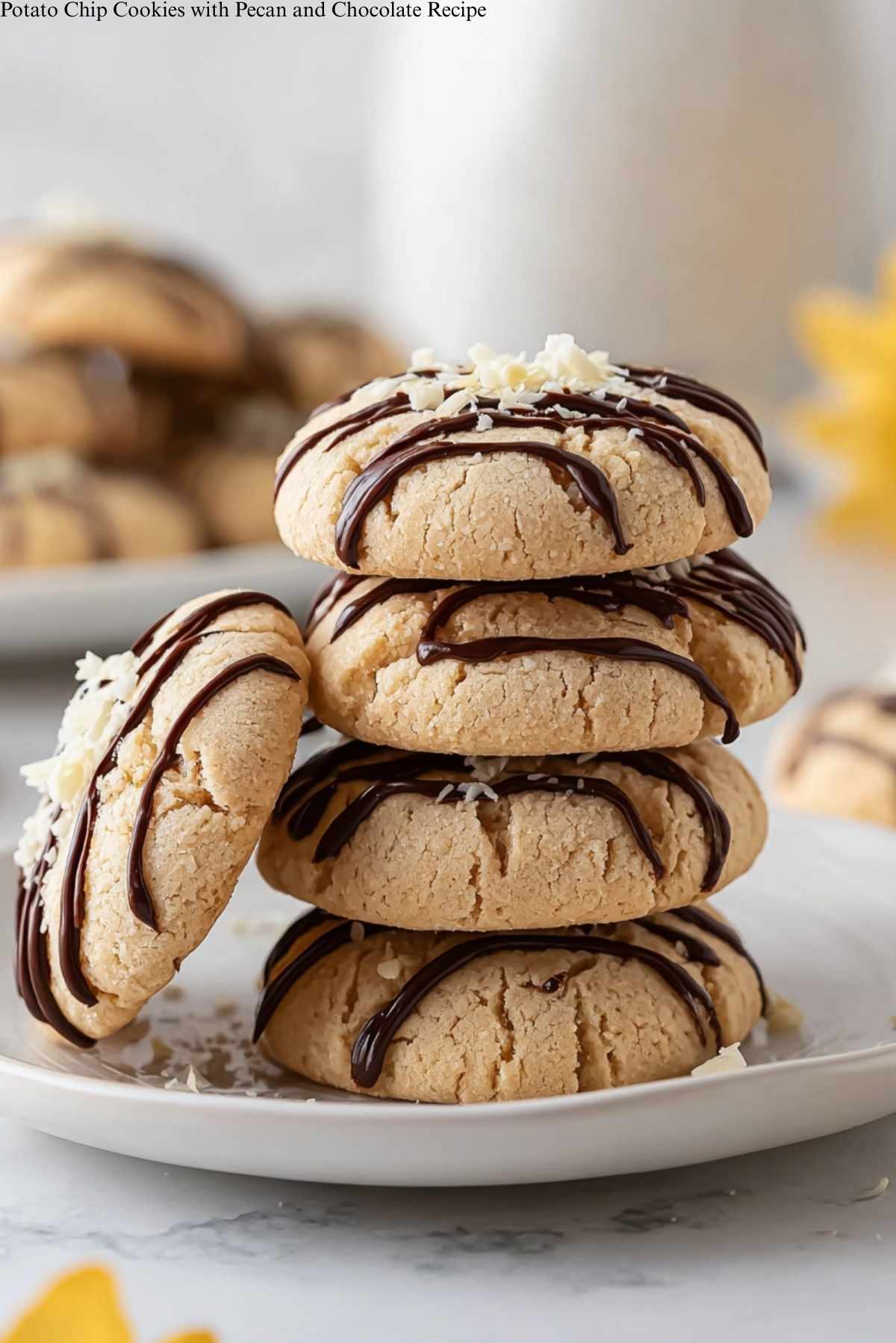 Potato Chip Cookies with Pecan and Chocolate Recipe