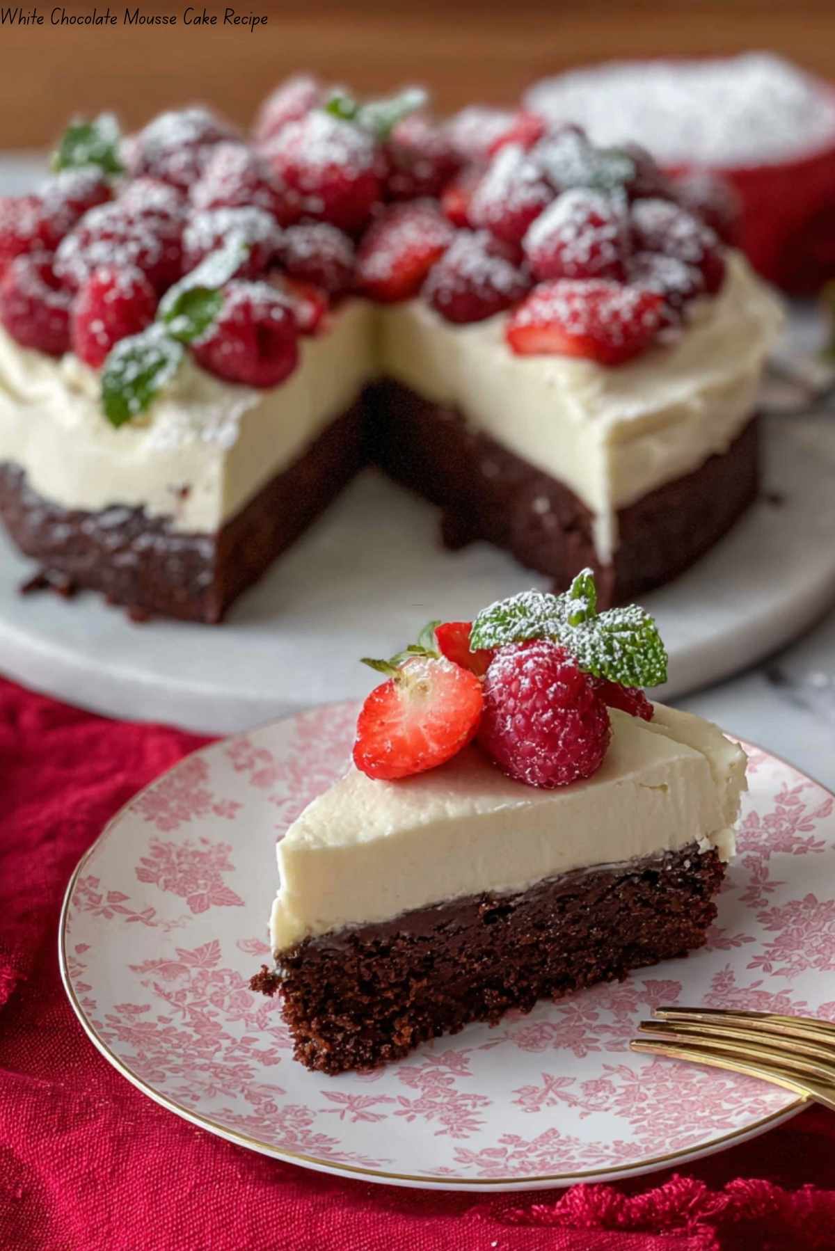 White Chocolate Mousse Cake