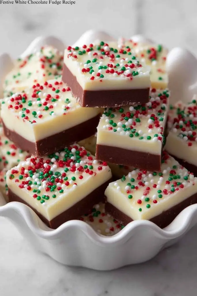 Festive White Chocolate Fudge Recipe 4 Festive White Chocolate Fudge Recipe