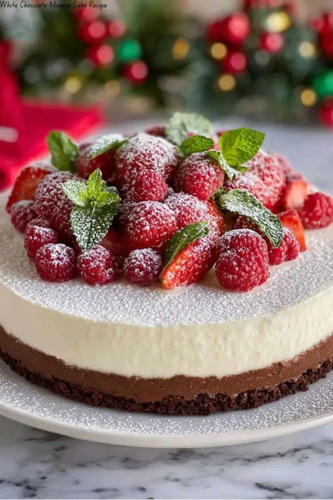 White Chocolate Mousse Cake