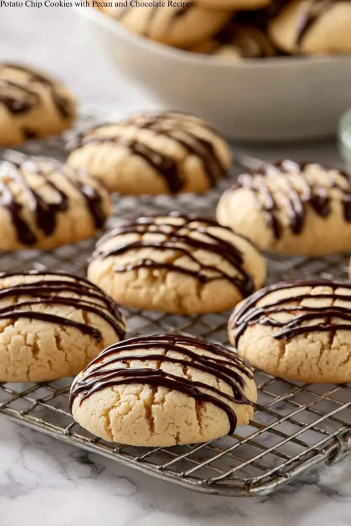 Potato Chip Cookies with Pecan and Chocolate Recipe 4 Potato Chip Cookies with Pecan and Chocolate Recipe