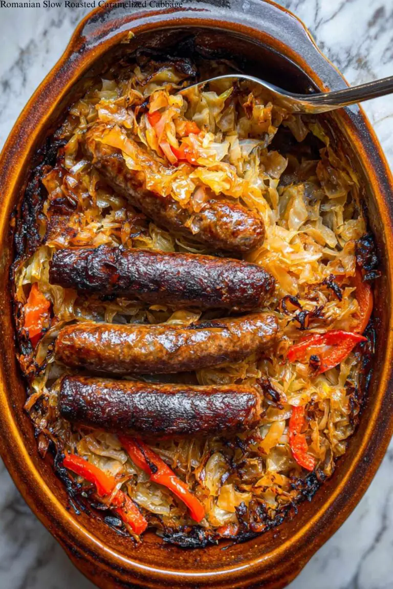 Romanian Slow Roasted Caramelized Cabbage