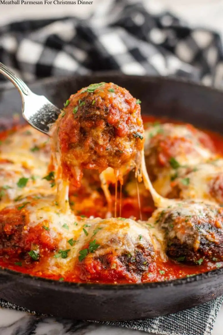 Meatball Parmesan For Christmas Dinner
