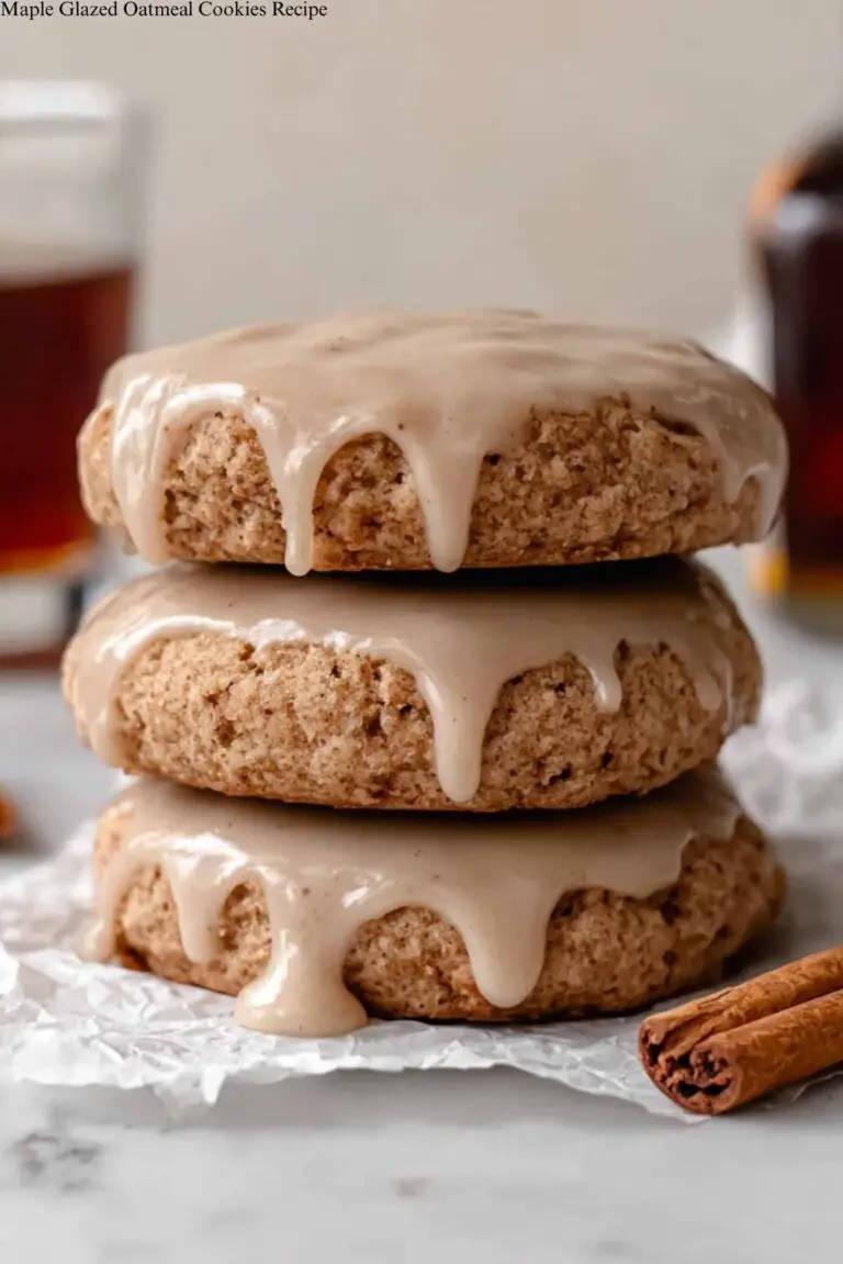 Maple Glazed Oatmeal Cookies Recipe