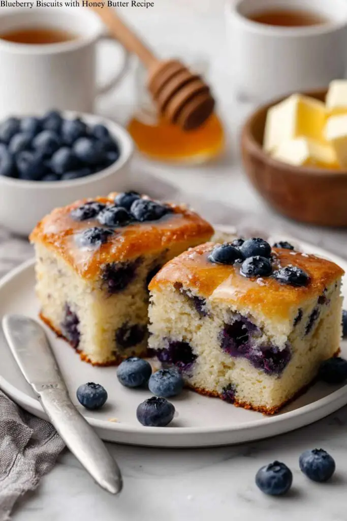 Blueberry Biscuits with Honey Butter Recipe 4 Blueberry Biscuits with Honey Butter Recipe