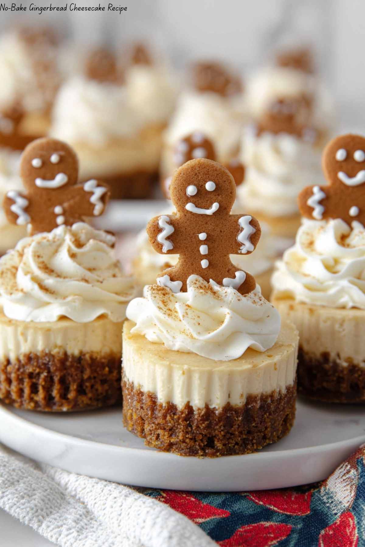 No-Bake Gingerbread Cheesecake Cups Recipe