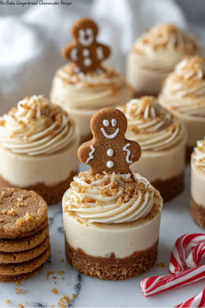 No-Bake Gingerbread Cheesecake Cups Recipe