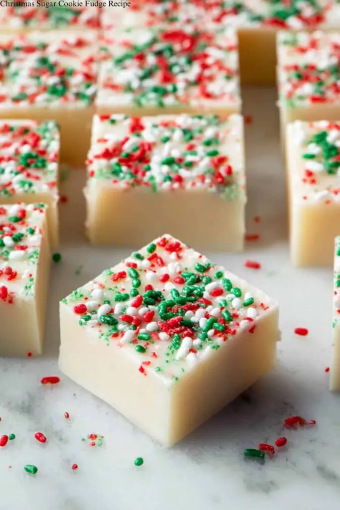 Christmas Sugar Cookie Fudge Recipe