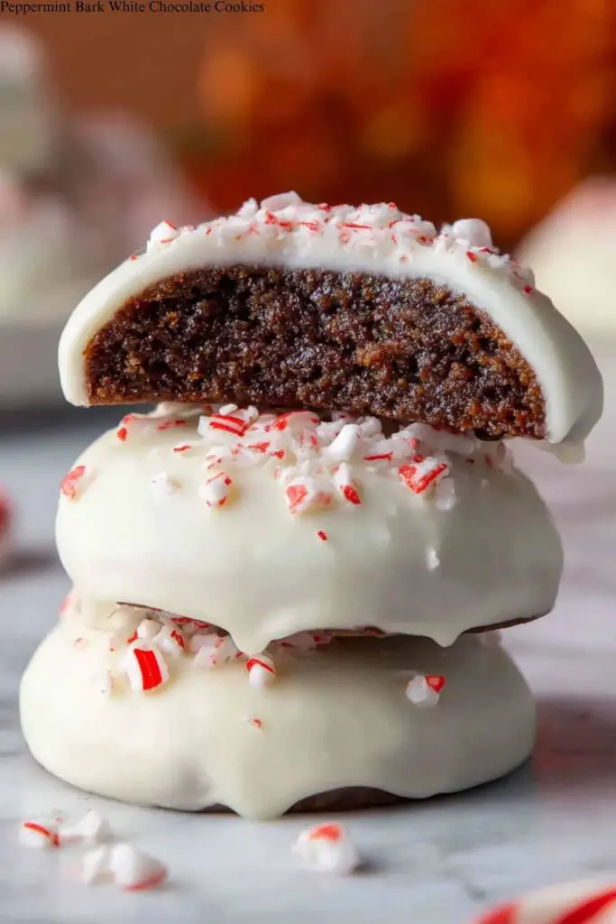 Peppermint Bark White Chocolate Cookies