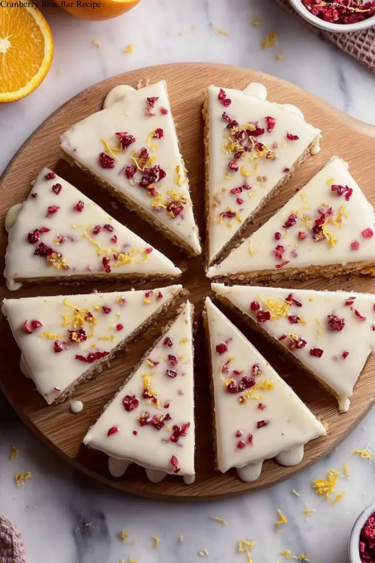 Cranberry Bliss Bars with White Chocolate Recipe