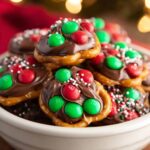 Rolo Pretzels with M&M Candies