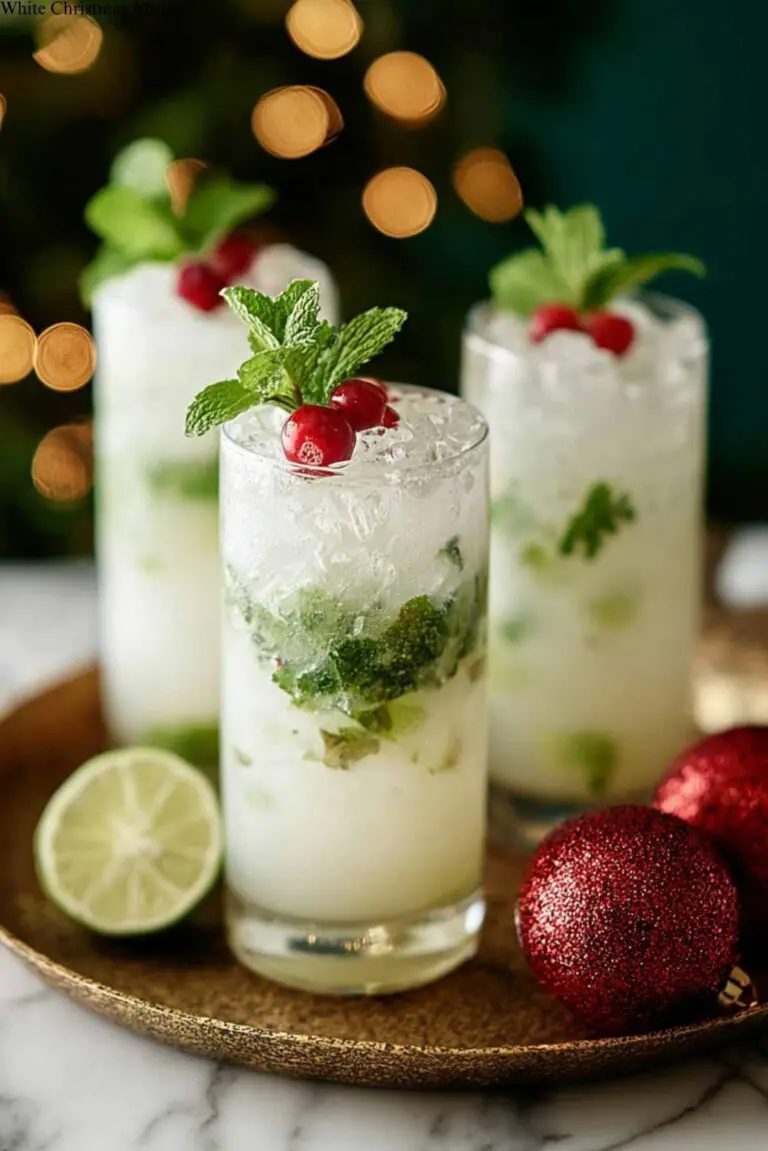 White Christmas Mojitos