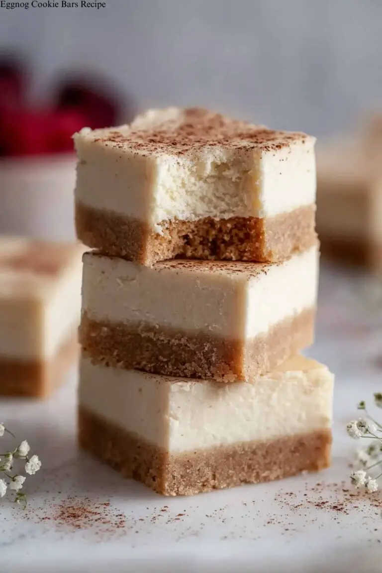 Eggnog Cookie Bars Recipe