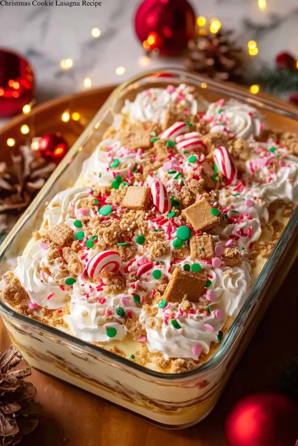 Christmas Cookie Lasagna Recipe