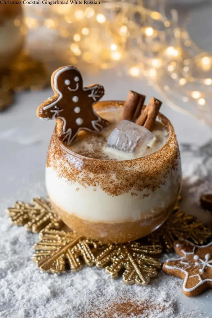 Christmas Cocktail Gingerbread White Russian 4 Christmas Cocktail Gingerbread White Russian