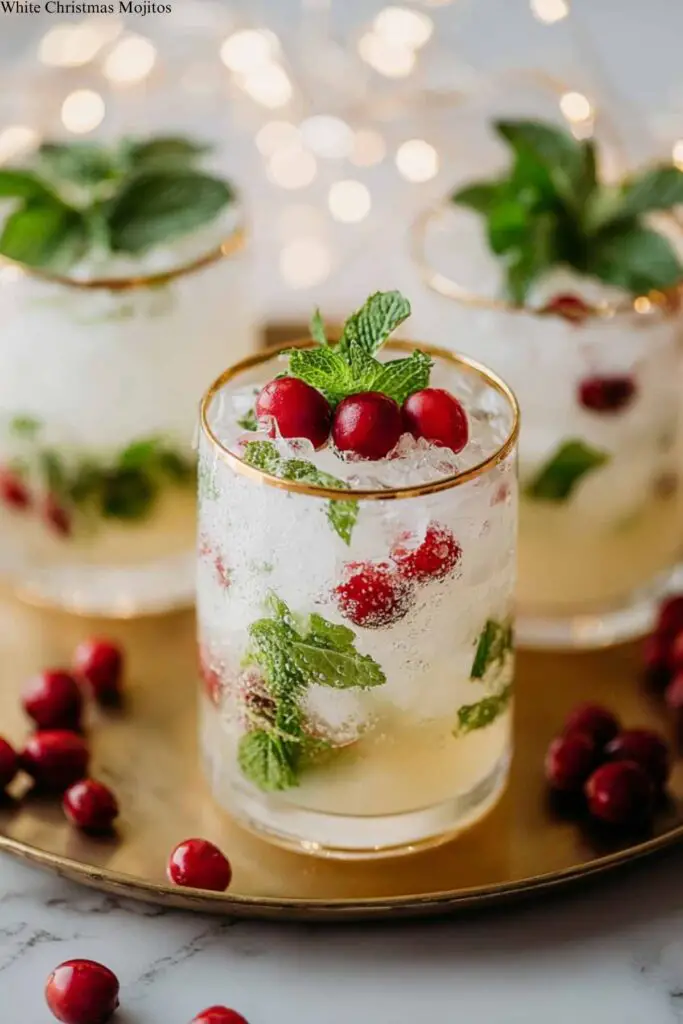 White Christmas Mojitos