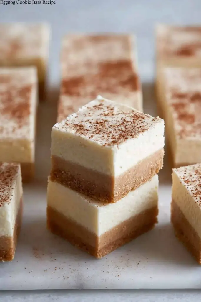 Eggnog Cookie Bars Recipe