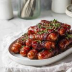 Christmas Party Sticky Pigs in Blankets