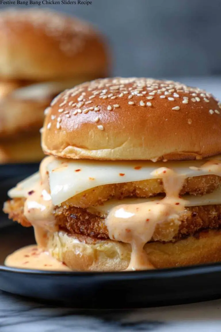 Festive Bang Bang Chicken Sliders Recipe