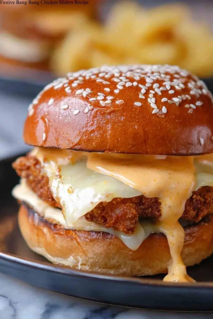 Festive Bang Bang Chicken Sliders Recipe