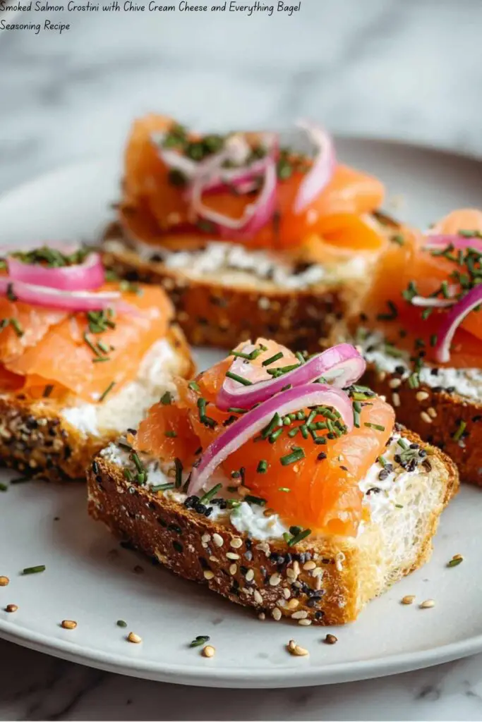 Smoked Salmon Crostini 4 Smoked Salmon Crostini