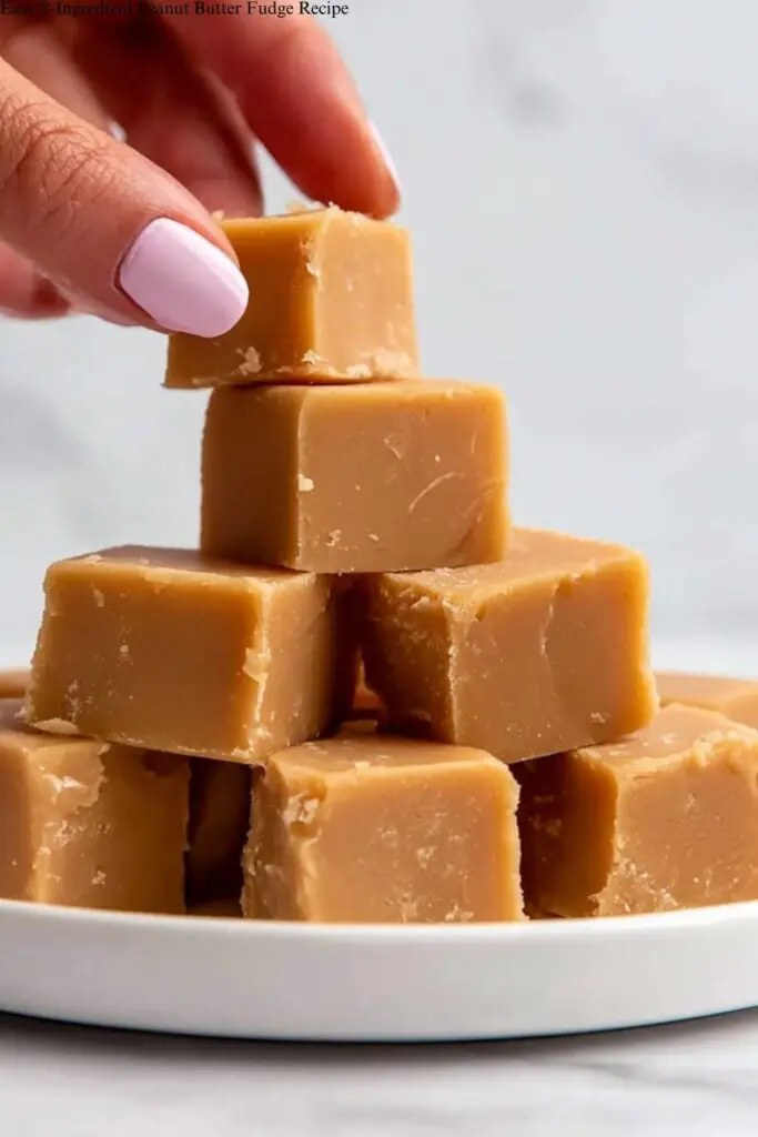 Easy 2-Ingredient Peanut Butter Fudge Recipe 4 Easy 2-Ingredient Peanut Butter Fudge Recipe
