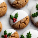 White Chocolate Dipped Gingersnap Cookies Recipe