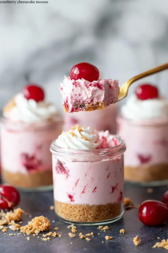 Cranberry Cheesecake Mousse 4 Cranberry Cheesecake Mousse