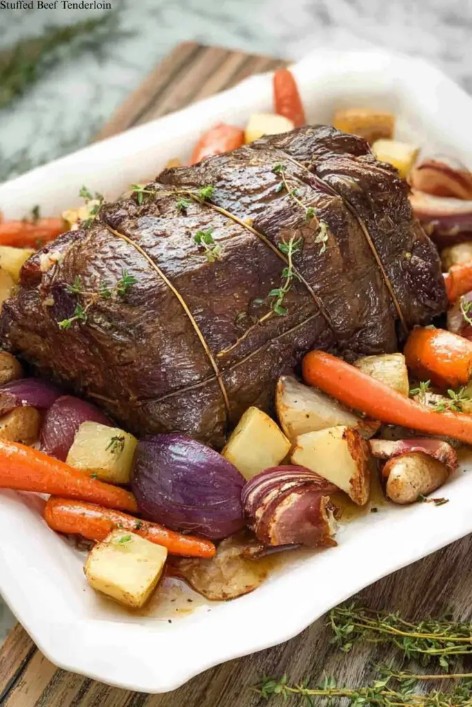 Stuffed Beef Tenderloin 4 Stuffed Beef Tenderloin