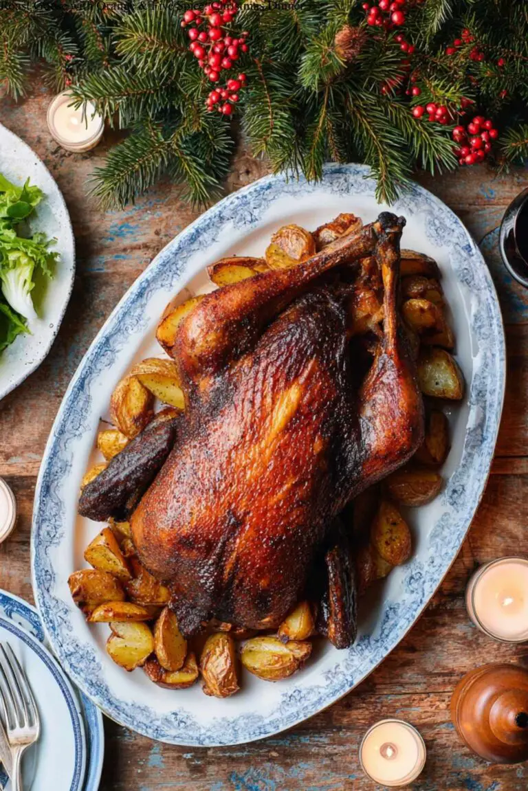 Roast Goose with Orange & Five Spice: Christmas Dinner